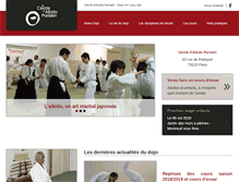 Tablet Screenshot of aikido-paris-cap.org